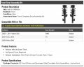 Front Strut And Coil Spring Assembly Set Of 2 Compatible With 2004-2011 Volvo S40 Sedan