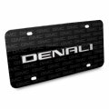 Ipick Image For Gmc Denali 3d Nameplate On Logo Pattern Black Solid Aluminum Metal License Plate