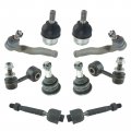 Front Ball Joint Tie Rod End Sway Bar Link Steering Suspension Kit Set 10pc New 