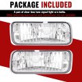 Front Bumper Turn Signal Light Pair For 1985-1992 Chevy Chevrolet Camaro Clear Lens Driver And Passenger Side Replacement