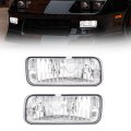Hecasa Pair Front Bumper Turn Signal Light For 1985-1992 Chevy Chevrolet Camaro Replacement Gm2520165 Gm2521165 Lamp Driver 