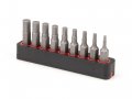 Tekton 1 4 Inch Metric Hex Bit Set With Rail 9-piece 2-6 Mm Dzx93002 