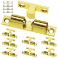 Brass Ball Tension Catch 8 Pack 70mm Closet Cabinet Door Latch Solid Catches With Stainless Steel Screws For Kitchen Bathroom 