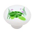 Lily Pads Decorative High Gloss Ceramic Drawer Knob 