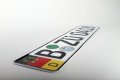 German Euro Plate With Flag Coat Of Arms Random Characters