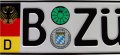 German Euro Plate With Flag Coat Of Arms Random Characters