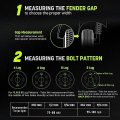 Customadeonly 2 Pieces 1 5 38mm Lug Centric Wheel Spacers Bolt Pattern 5x5 To 7 Thread Pitch 1 2 Studs Compatible For Rubicon