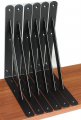 6 Pack L10 X H 8 Black Heavy Duty Shelf Brackets With Screws Metal Support Angle For Shelves L Floating 