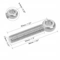 Uxcell M8 X 40mm 304 Stainless Steel Machine Shoulder Lift Eye Bolt Rigging Silver Tone 5pcs