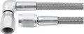 All46302-6 6 In 3 Braided Steel Brake Lines With -3 Ends Ptfe Lined Stainless 1 Pack 