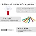 Shkalacar 6 Peices Air Conditioner Fin Cleaner Set 5 Different Comb Condenser Straightener And 2 Brush Evaporator Radiator