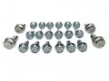 Oil Pan Bolt Kit For Chevy Andd Small Block V8 22 Piece Clear Zinc Coated Flange Bolts For Sbc 265 283 305 327 350 383 400 Sbf 