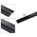 Uxcell Door Bottom Sweep H-shape Aluminum Alloy Base With 0 4-inch Black Nylon Brush 39-inch X 1 2-inch