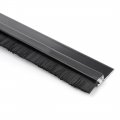 Uxcell Door Bottom Sweep H-shape Aluminum Alloy Base With 0 4-inch Black Nylon Brush 39-inch X 1 2-inch