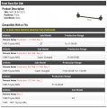 Front Sway Bar Link Compatible With 1985-1989 Toyota Mr2 Up To 11 1989