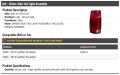 Left Driver Side Tail Light Assembly With Wiring Harness Compatible 2007-2014 Cadillac Escalade