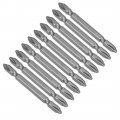 Uxcell 10 Pcs Ph2 Magnetic Phillips Double Head Screwdriver Bits 1 4 Inch Hex Shank 2 95-inch Length S2 Power Tool