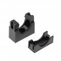 Uxcell Corrugated Tube Holder Ad21 2 Plastic Mounting Bracket Pipe Clamp Clips With Double Struts 3pcs