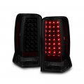 2002-2006 Cadillac Escalade Esv Black Smoke Led Tail Brake Light Housing Lamp Assembly Driver And Passenger Side Replacement 