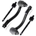 4 Piece Front Inner And Outer Tie Rod End Kit For Hyundai Accent 2006 2011 Ev800365 Es800287 Es800288 