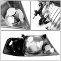 Auto Dynasty Black Housing Amber Corner Headlight Head Lamps Tool Kit For Ford Explorer 02-05