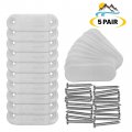 Magnetic Rv Door Holder White 5 Pair Set With Mounting Hardware Double Sided Tape Easy Install Heavy Duty