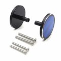 Httmt- Universal Blue Motorcycle Front Fender Reflector Frame Slider Screw Bolt Compatible With Sport Street Bike P N
