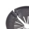 Uxcell Pipe Cover Decoration 15mm-40mm Pp Plastic Escutcheon Water Drain Line Black 4pcs