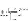 Make-2-fit Pl 14660 Window Screen Plunger Latch Diecast For 3 8 To 7 16 In Frame 25 Pack