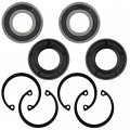 Caltric 2 Rear Axle Bearing And Seal Kit For Ezgo 611931 15112g1 623044 620343 230-889 