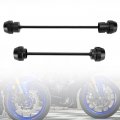 Artudatech Front Rear Axle Fork Wheel Slider Cnc Black Fit For Yamaha Yzf-r7 Yzf R7 2021-2023
