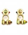 Brass Marine Grade Battery Terminal Top Post 4 Pairs Connectors Clamps For Boat Car Rv Fit All Standard Of Batteries Positive