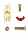 Brass Marine Grade Battery Terminal Top Post 4 Pairs Connectors Clamps For Boat Car Rv Fit All Standard Of Batteries Positive