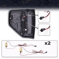 Led Tail Light Pair W Led White Bar Wiring Harness For Ford F150 2009-2014 Rear Brake Lamp Clear Lens Black Housing Lights 