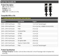 Front Strut And Coil Spring Assembly Set Of 2 Compatible With 2013-2019 Ford Fusion