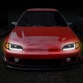 Pair Chrome Housing Led Drl Turn Signal Headlight Corner Lamps Compatible With Honda Civic Coupe Hatchback 92-95