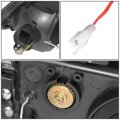 Pair Chrome Housing Led Drl Turn Signal Headlight Corner Lamps Compatible With Honda Civic Coupe Hatchback 92-95