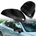 Eparts Carbon Fiber Pair Side Mirror Cover Caps For 2018 2019 2020 2021 2022 2023 Kia Stinger 