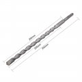 Uxcell Masonry Drill Bit 18mm X 350mm Carbide Tipped Rotary Hammer 9mm Square Shank For Impact
