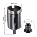 Uxcell 40mm Diamond Core Drill Bits Dry Or Wet Hole Saws For Hard Concrete Brick Block Masonry Stone Tile Glass