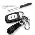 Dodge Scat-pack White Braided Rope Style Genuine Leather Chrome Hook Key Chain