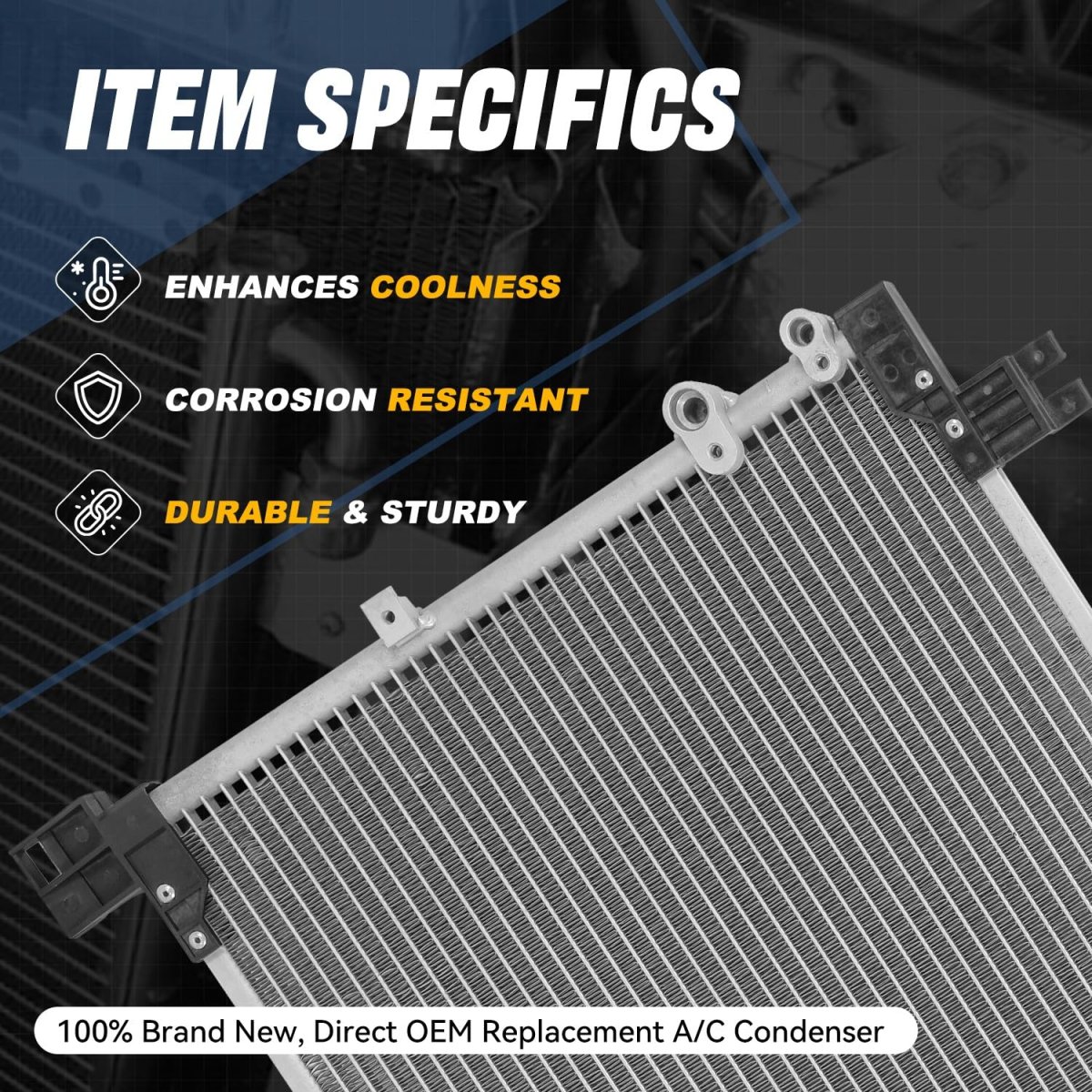 Air Conditioning Ac Condenser For 2015 Lexus Rc350 Aluminum Replacement Dpi 4893 Lx3030133