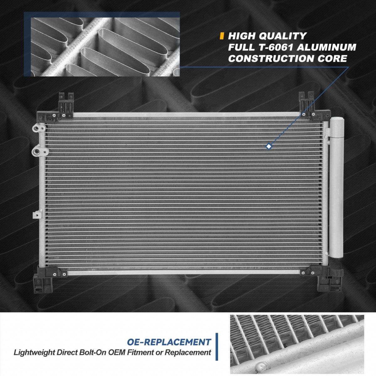 Air Conditioning Ac Condenser For 2015 Lexus Rc350 Aluminum Replacement Dpi 4893 Lx3030133