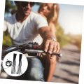 Inoomp 1 Pair Clutch Lever Vintage Leather Fringe Bicycle Handlebars Bar Edge Bike Handle Grips Brake Handlebar Accessories