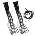 Inoomp 1 Pair Clutch Lever Vintage Leather Fringe Bicycle Handlebars Bar Edge Bike Handle Grips Brake Handlebar Accessories 