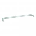 Rockwell Security Mont Hard Single Sided Towel Bar 27 Inch Glass Brushed Nickel Finish For Commercial And Residential Frameless 