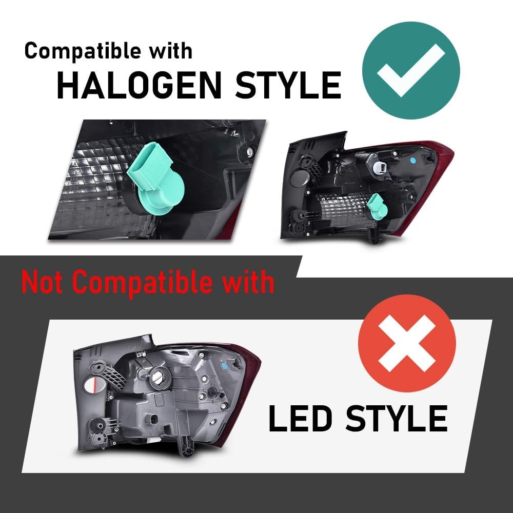 G-plus Rear Outer Left Tail Light Assembly W Bulbs Compatible With Chevy Equinox 2018 2019 2020 Brake Lamp Luces Traseras