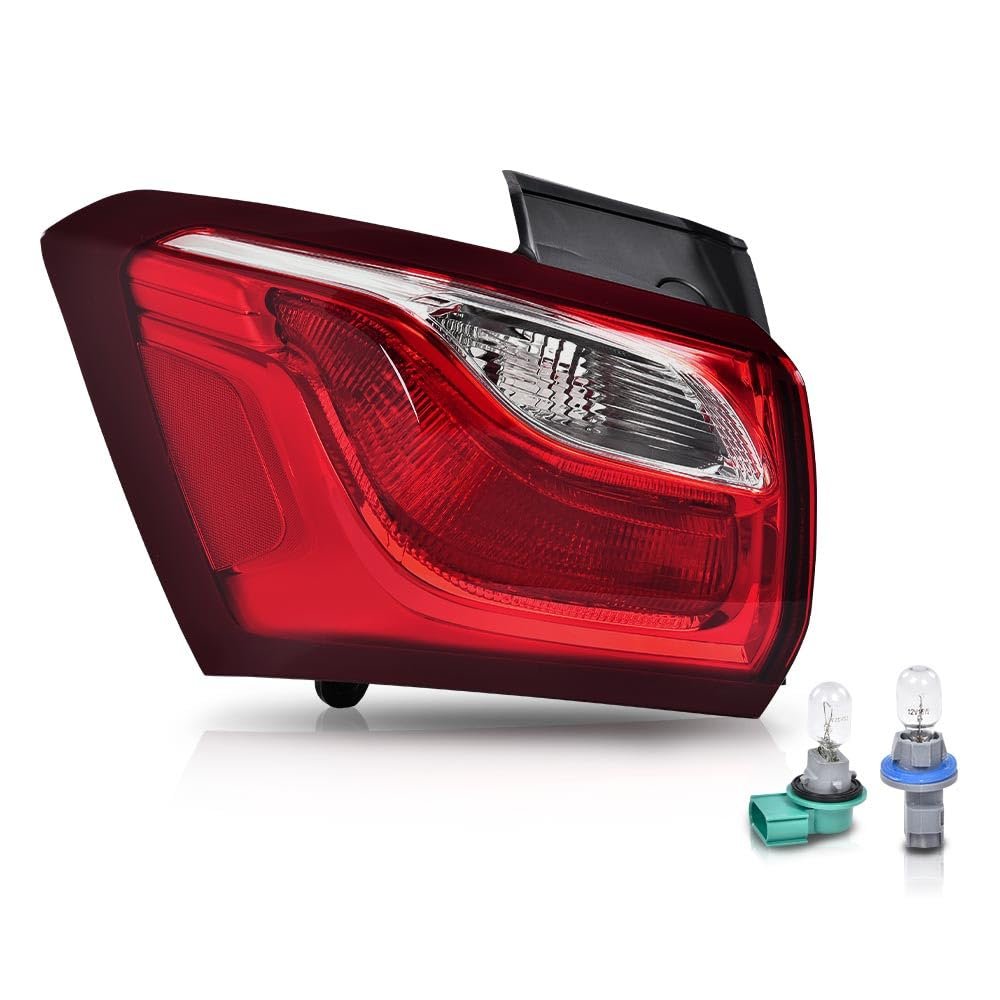 G-plus Rear Outer Left Tail Light Assembly W Bulbs Compatible With Chevy Equinox 2018 2019 2020 Brake Lamp Luces Traseras