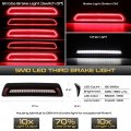 Vipmotoz Full Led 3rd Third Brake Cargo Light Compatible With 2007-2021 Toyota Tundra Pickup Truck Red Clear Lens Housing