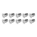 10pcs M6x18 5mm Jack Nuts 304 Stainless Steel Threaded Insert Petal Multi-grip Expansion Rivet Nut Fasteners For Hollow Wall 